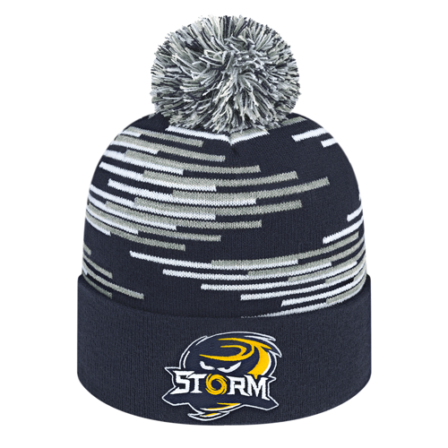 Bar Knit Cap with Cuff